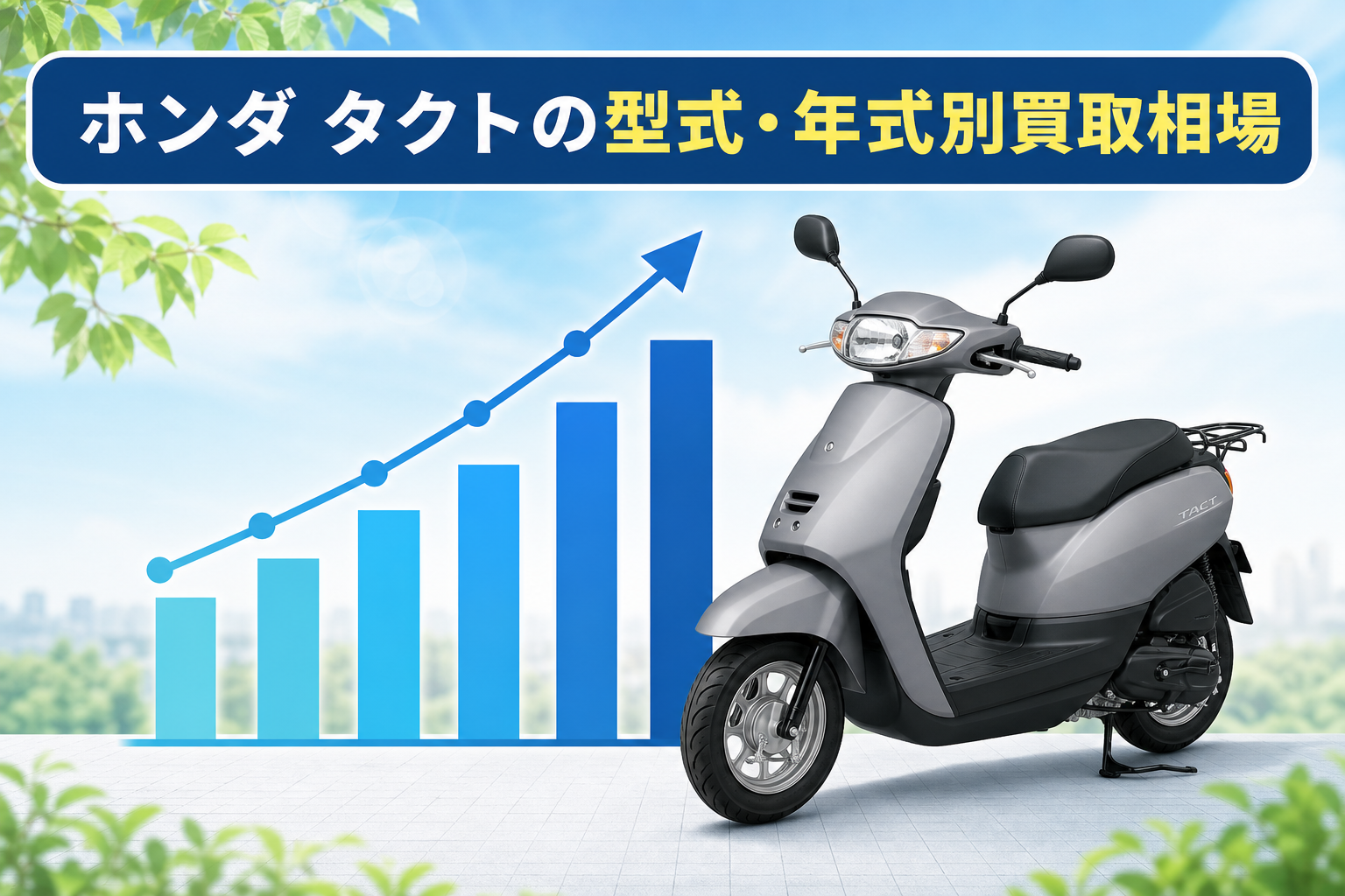 ホンダ タクトの型式・年式別買取相場