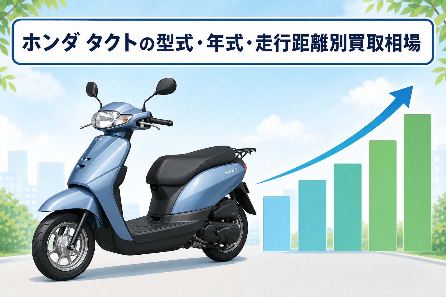 ホンダ タクトの型式・年式・走行距離別買取相場