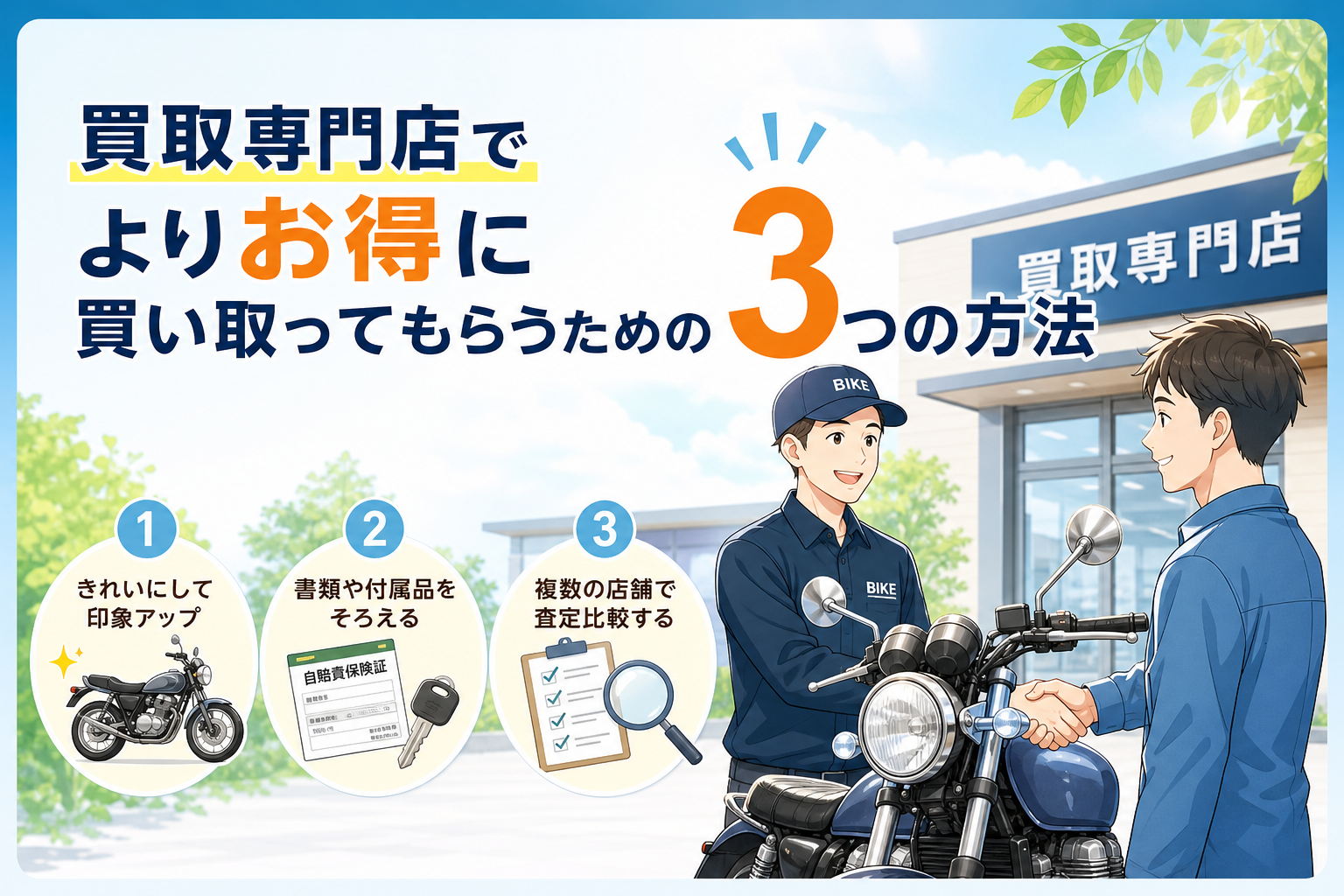 買取専門店でよりお得に買い取ってもらうための3つの方法