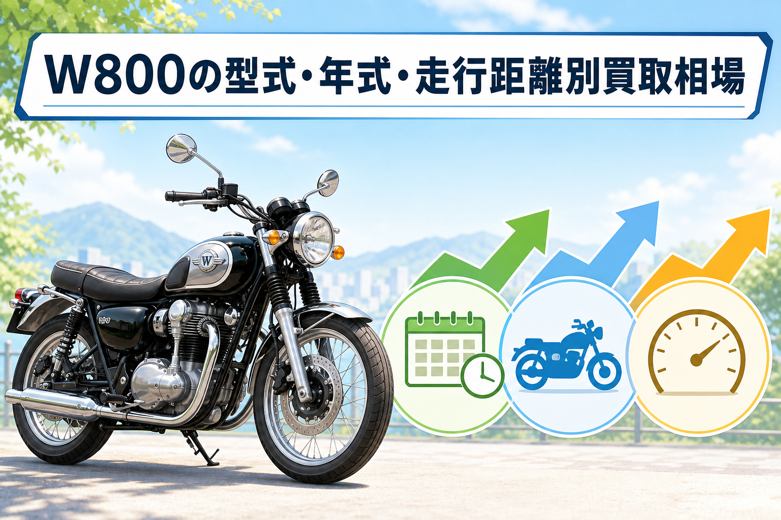 W800の型式・年式・走行距離別買取相場