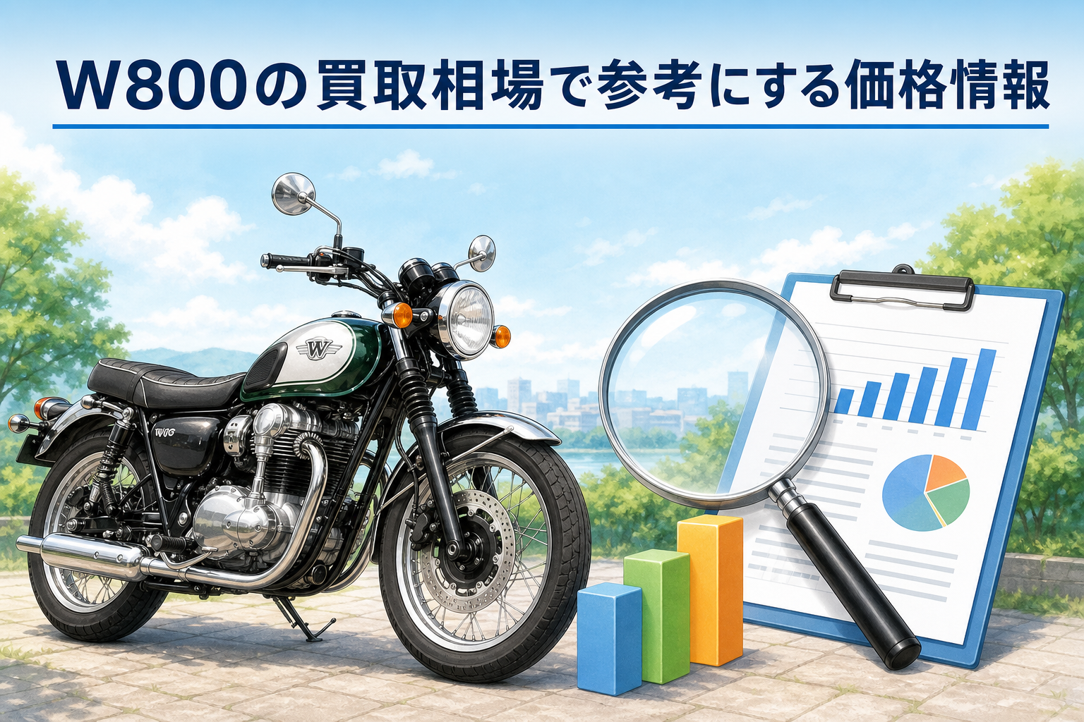 W800の買取相場で参考にする価格情報