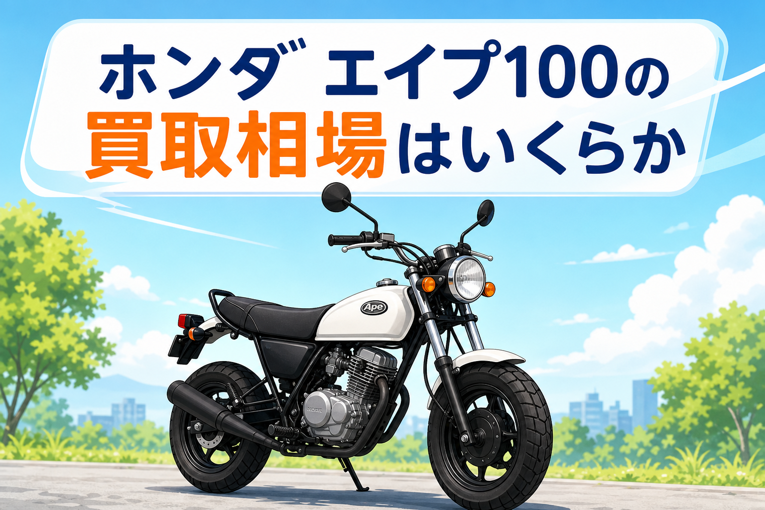 ホンダ エイプ100の買取相場はいくらか
