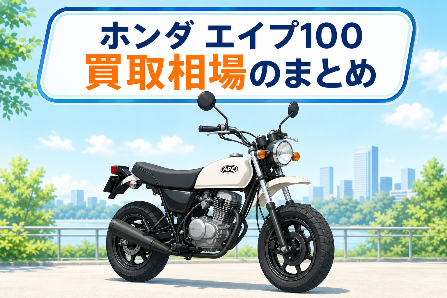 ホンダ エイプ100買取相場のまとめ