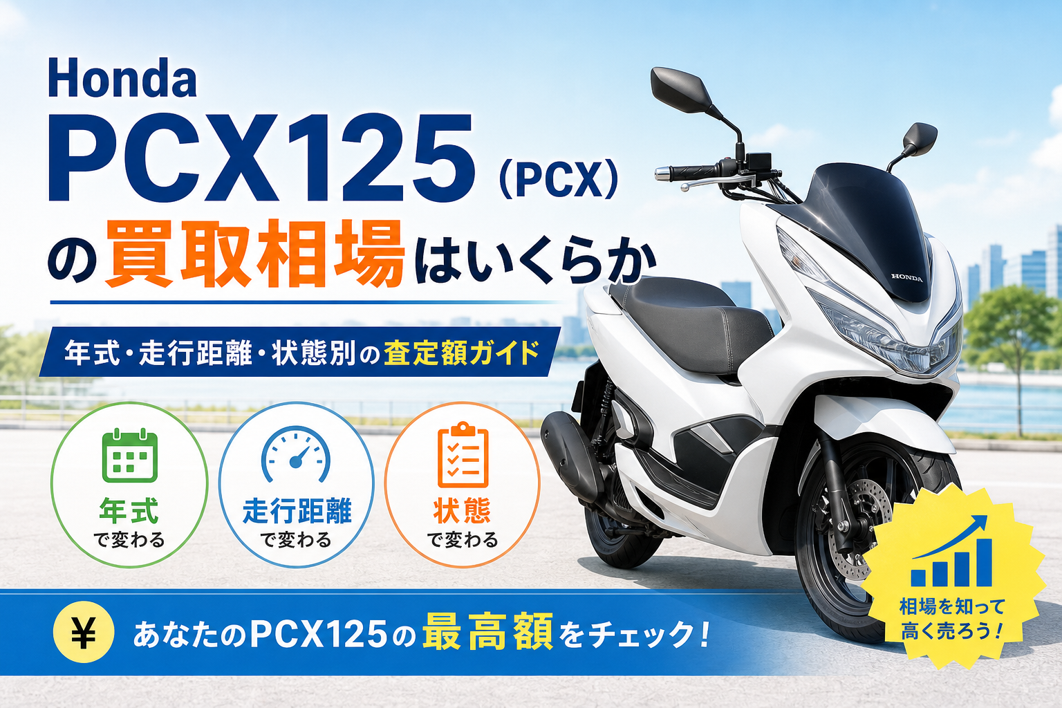 Honda PCX125（PCX）の買取相場はいくらか