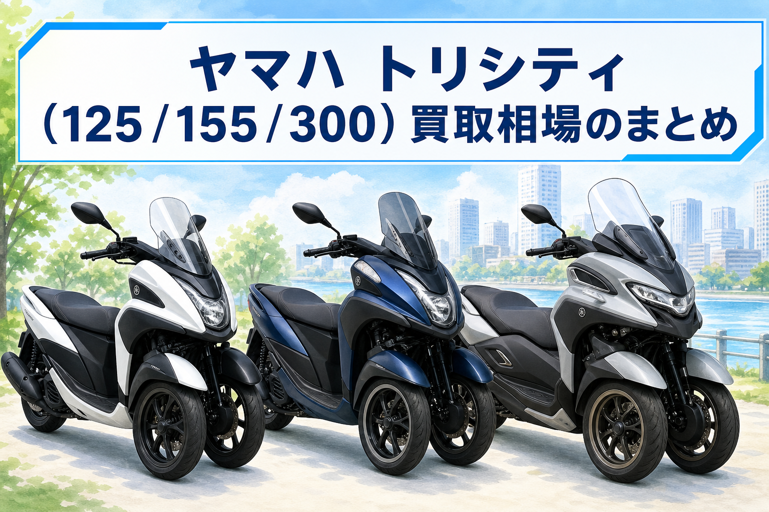 ヤマハ トリシティ(125 / 155 / 300)買取相場のまとめ