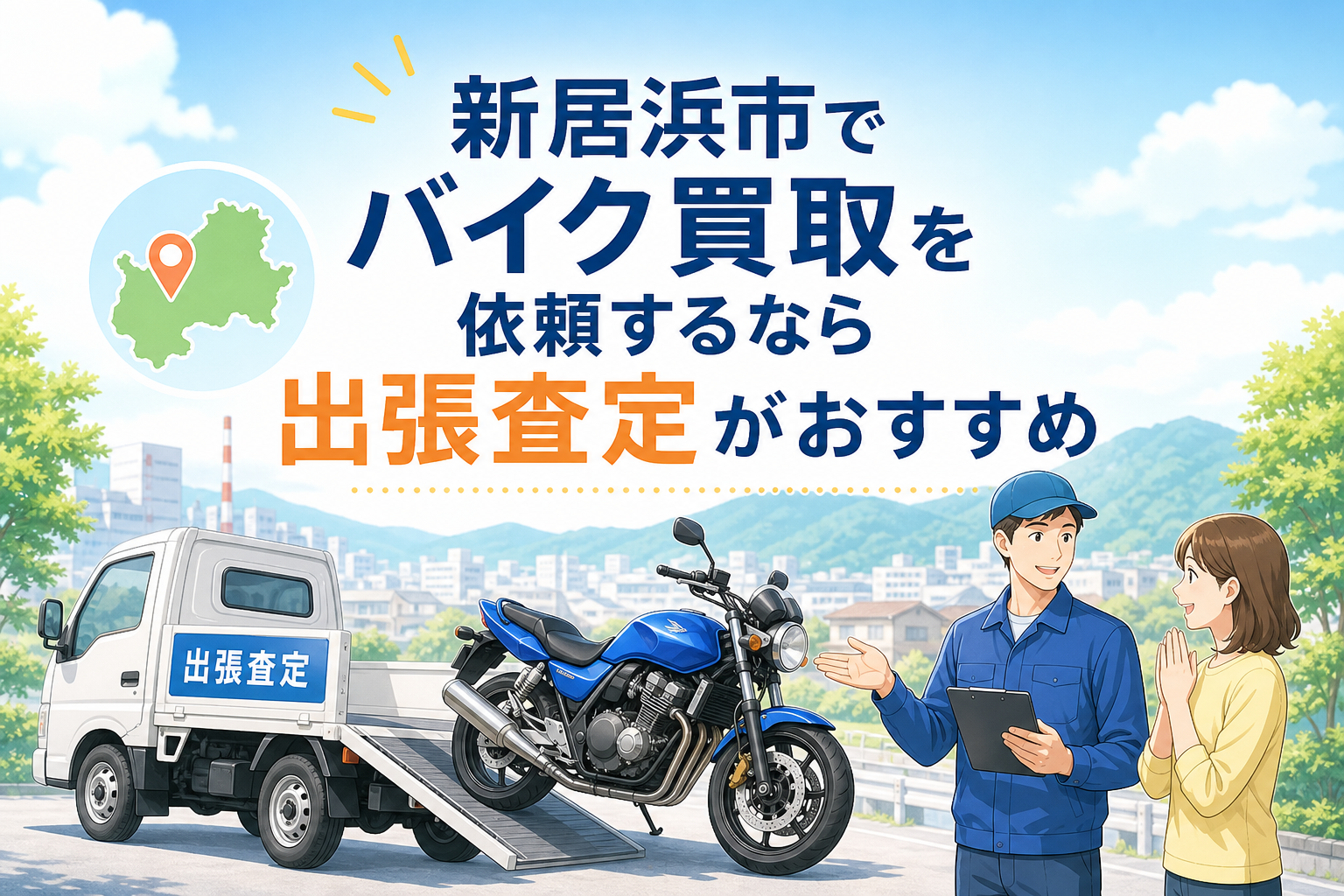 新居浜市でバイク買取を依頼するなら出張査定がおすすめ