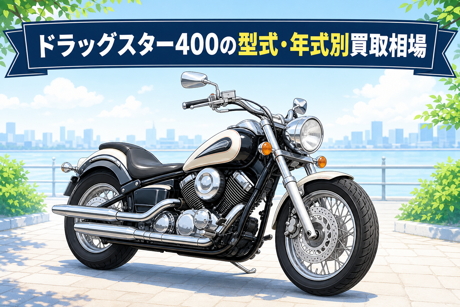 ドラッグスター400の型式・年式別買取相場