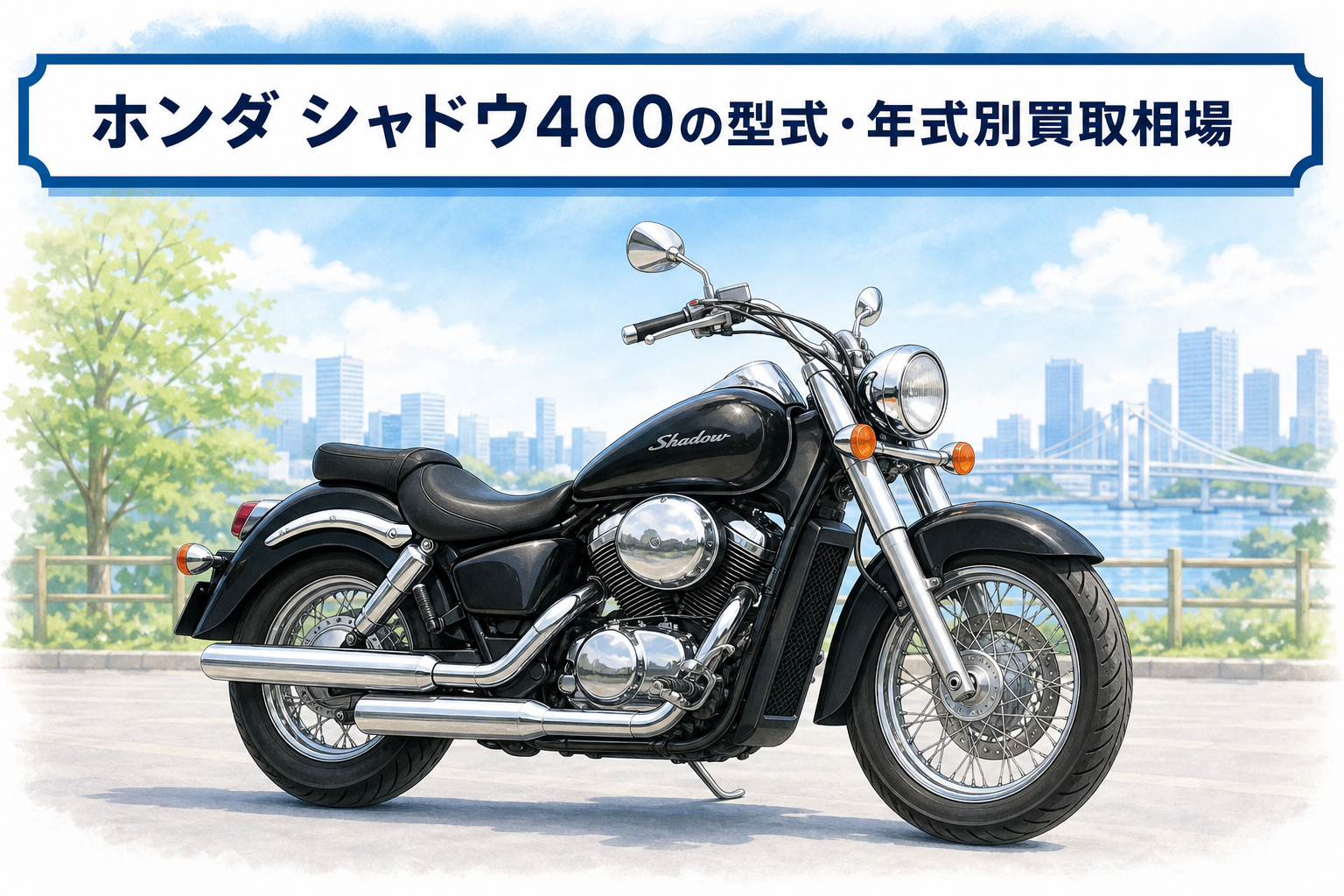 ホンダ シャドウ400の型式・年式別買取相場