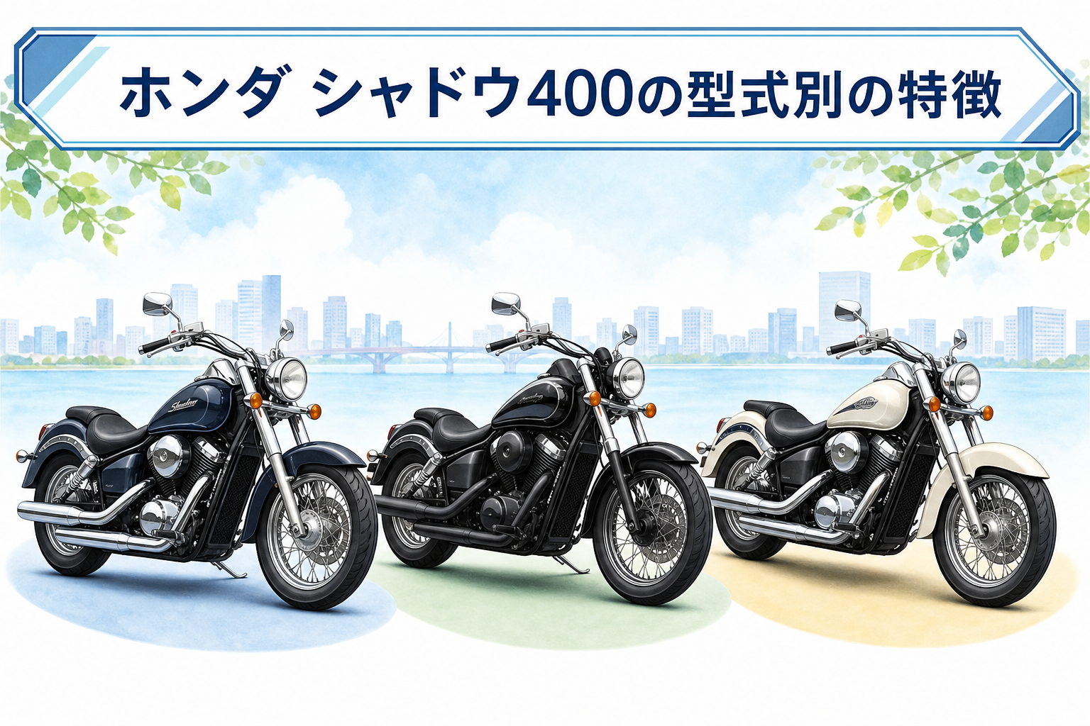 ホンダ シャドウ400の型式別の特徴
