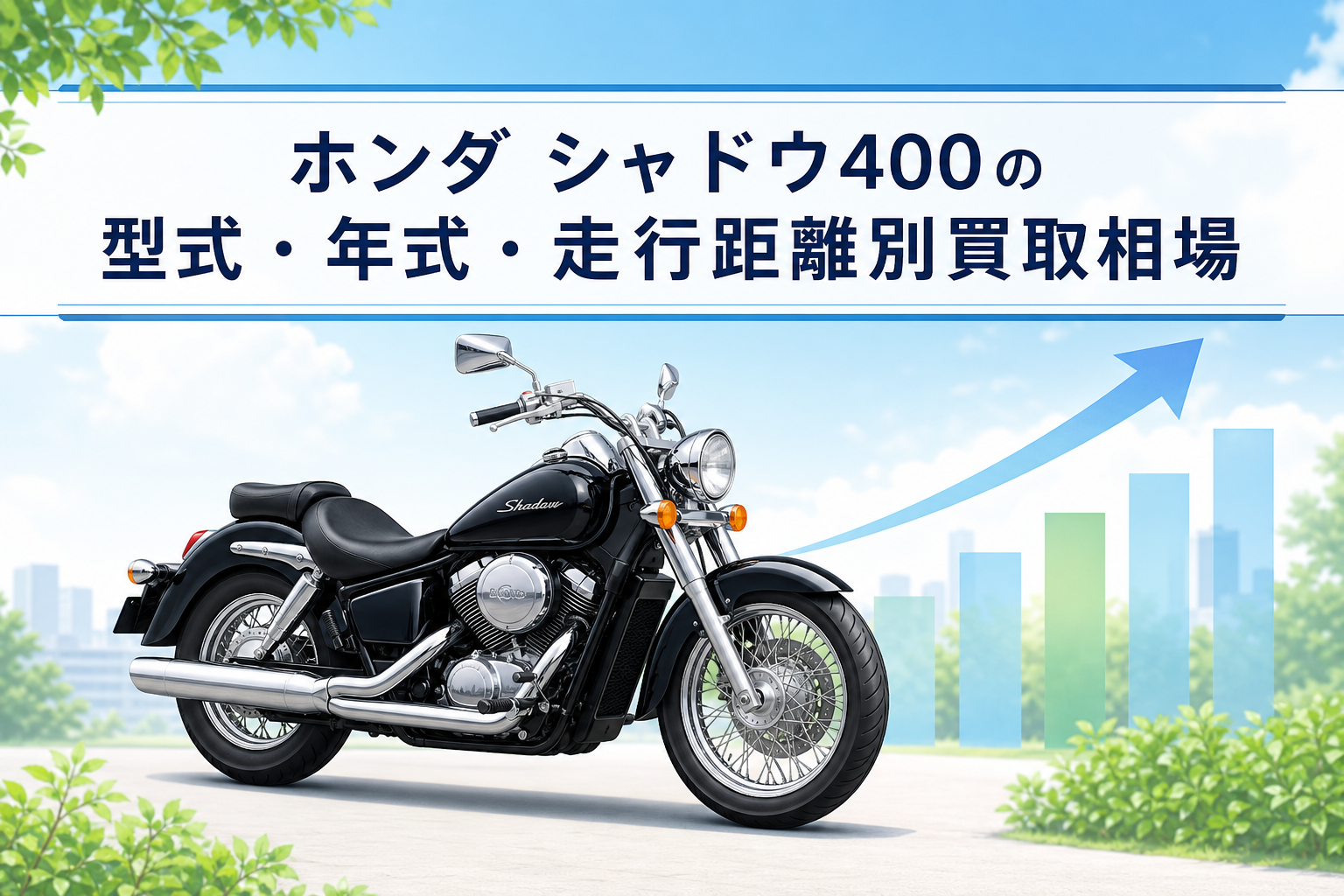 ホンダ シャドウ400の型式・年式・走行距離別買取相場