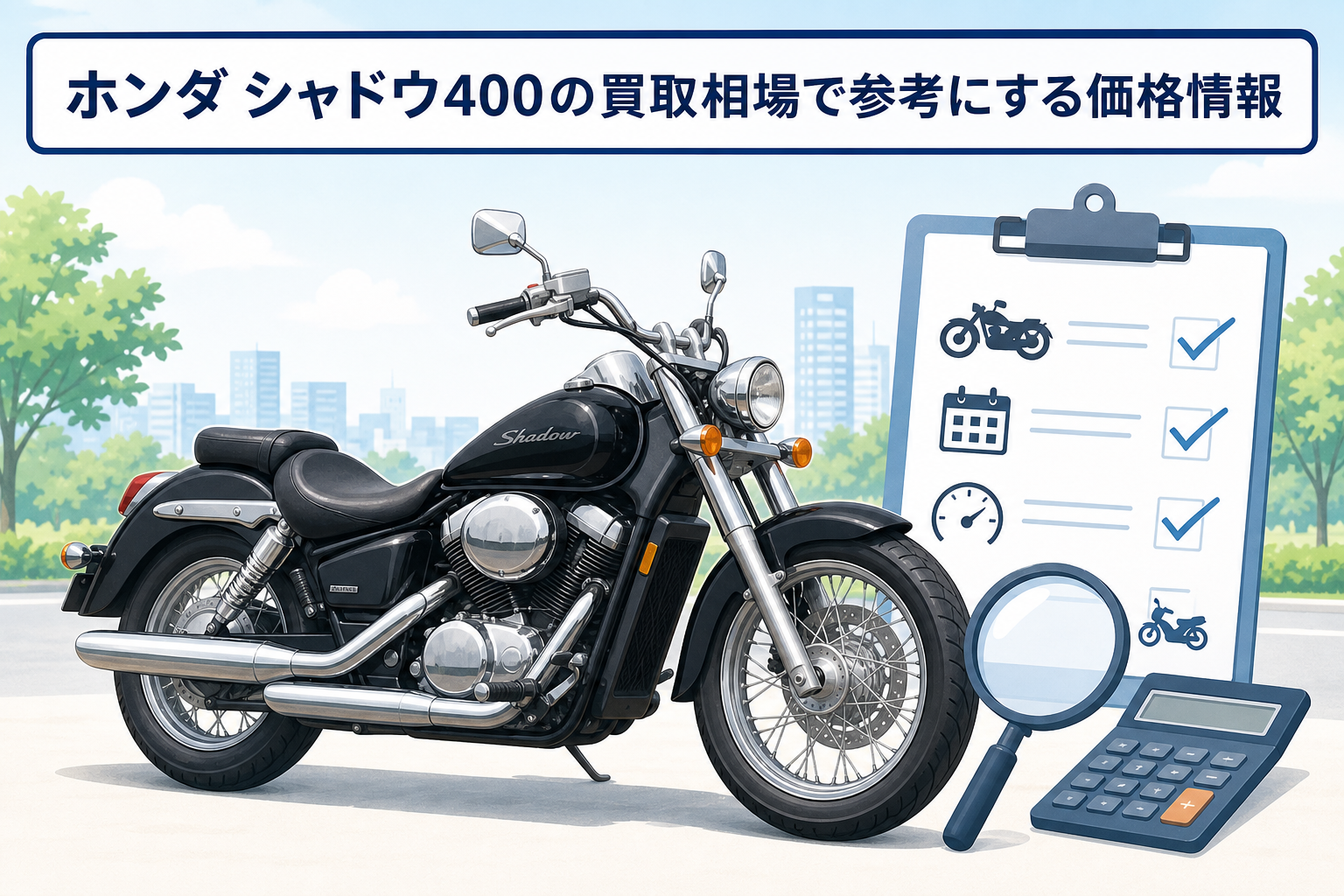 ホンダ シャドウ400の買取相場で参考にする価格情報