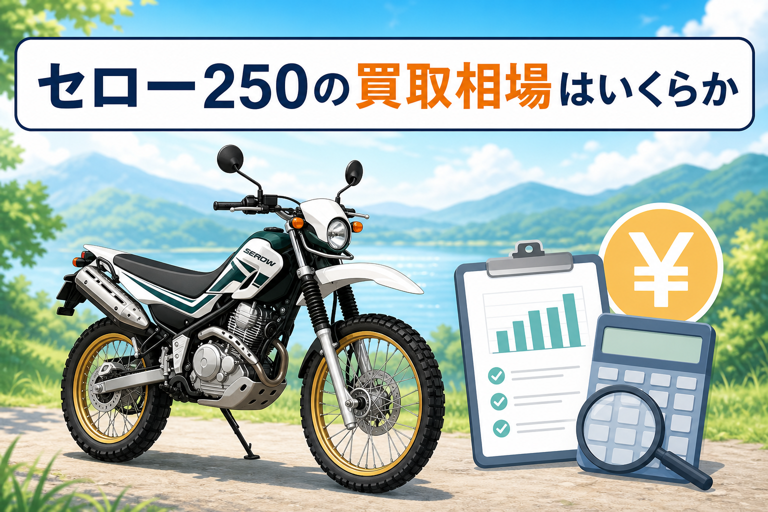 セロー250の買取相場はいくらか