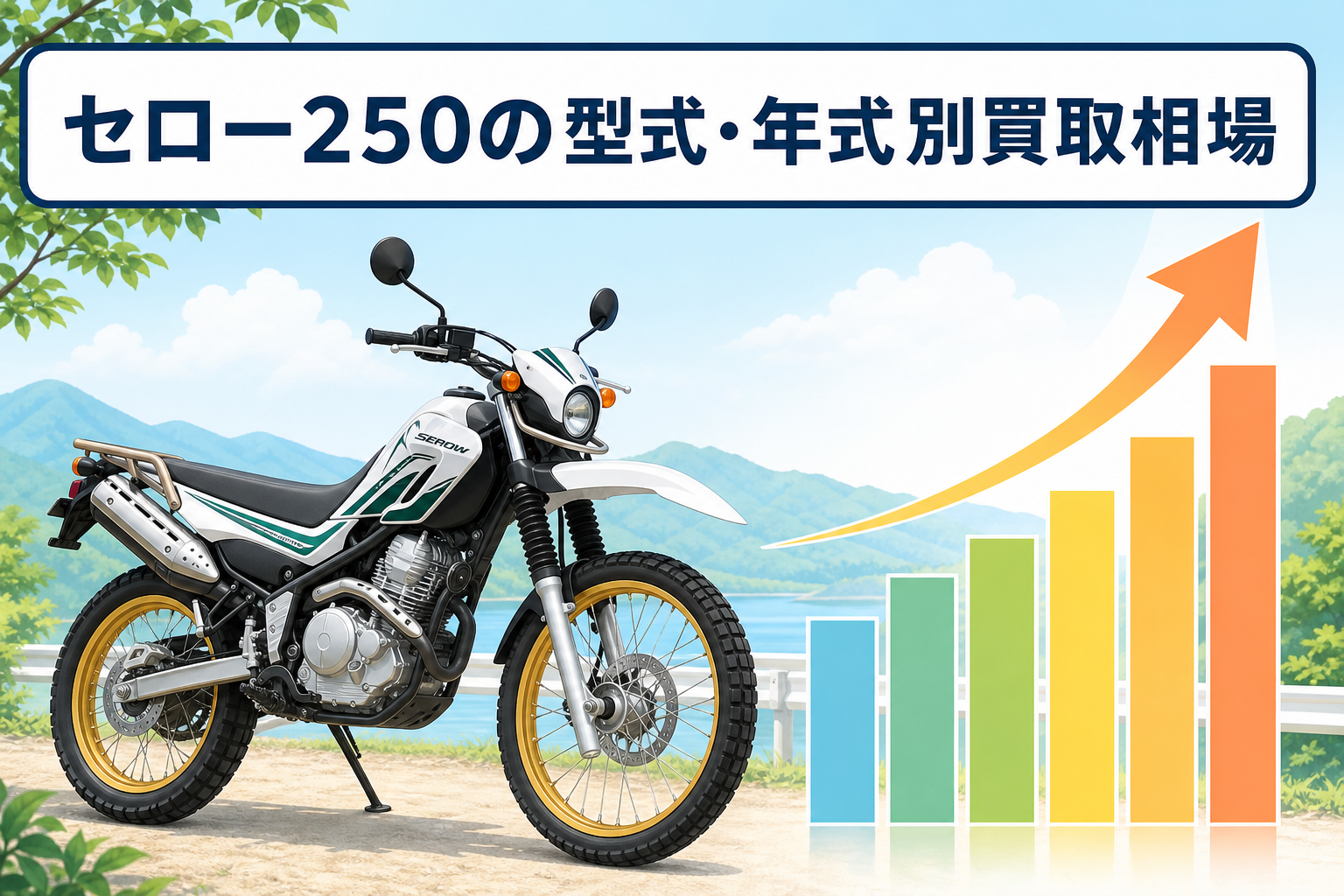 セロー250の型式・年式別買取相場