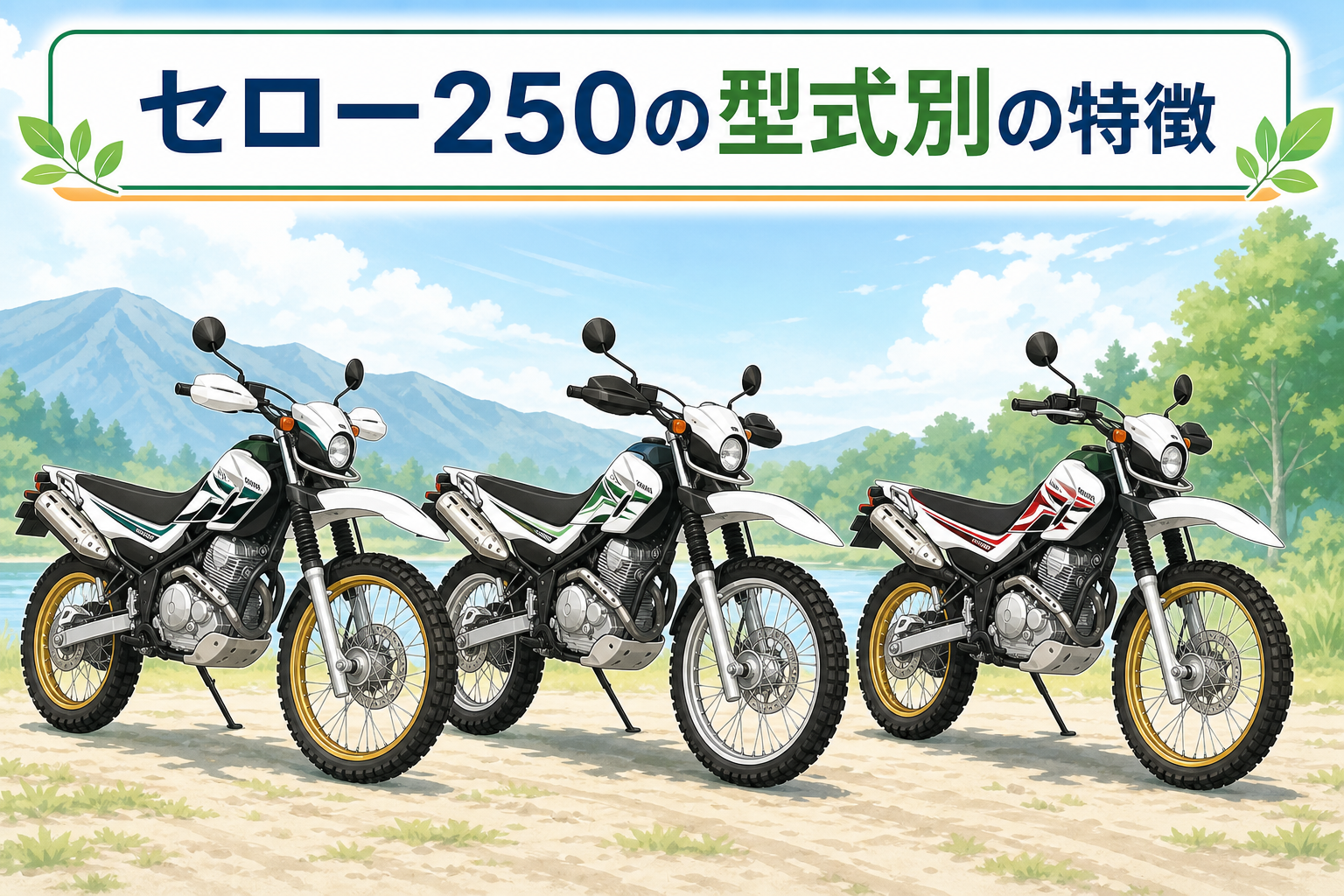 セロー250の型式別の特徴
