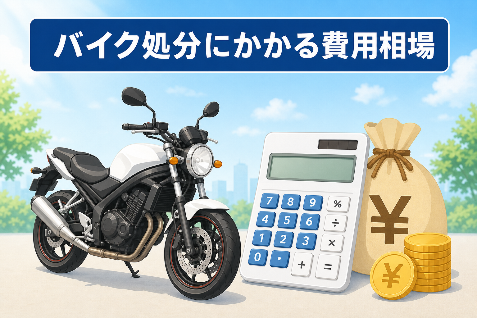 バイク処分にかかる費用相場