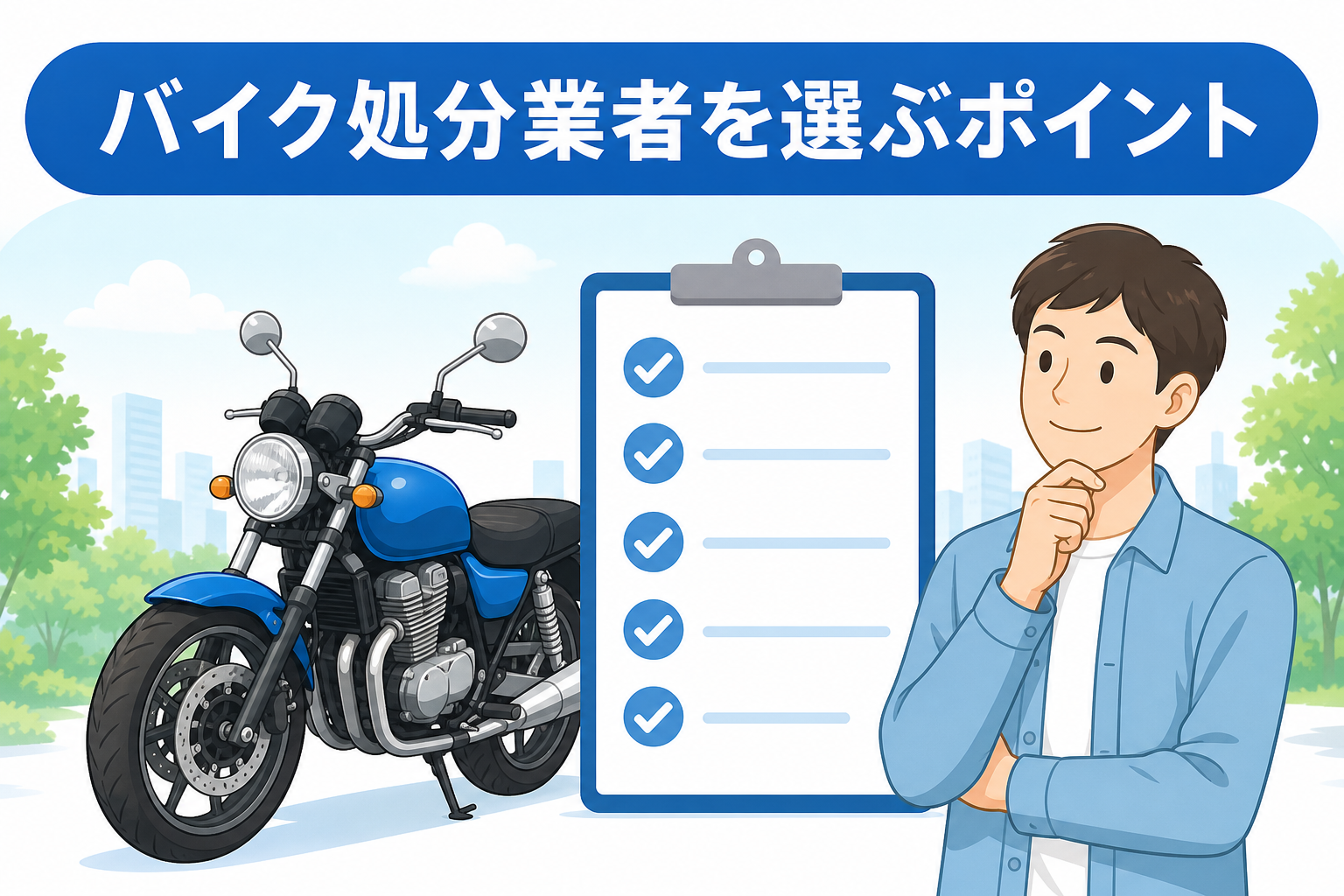 バイク処分業者を選ぶポイント