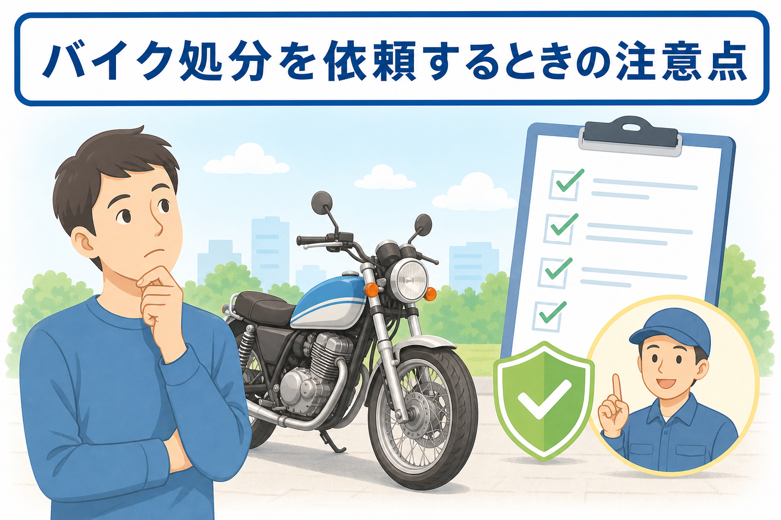バイク処分を依頼するときの注意点