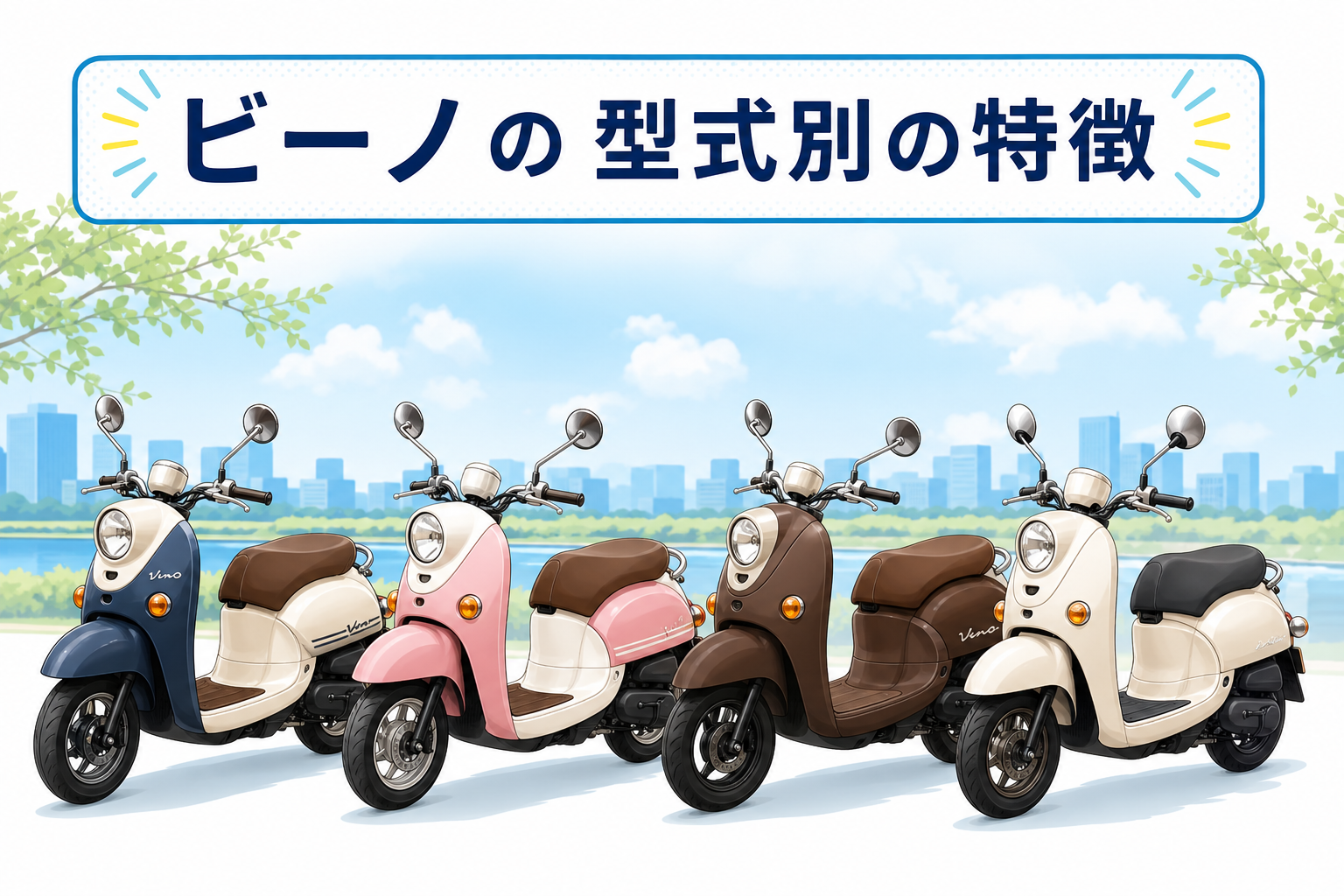 ビーノの型式別の特徴