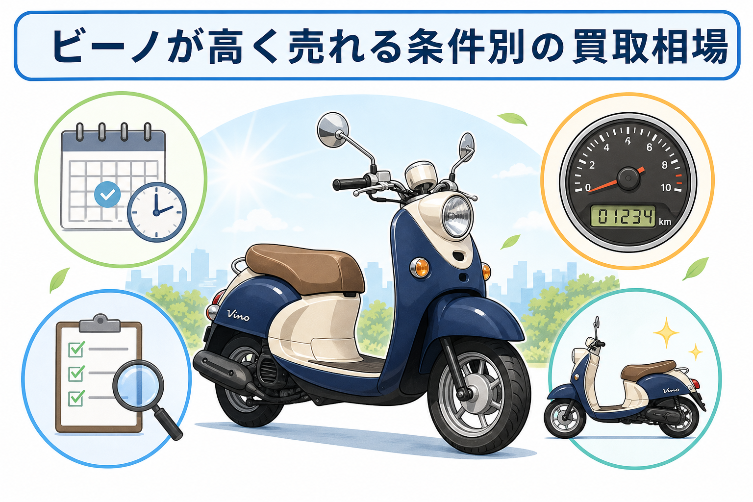 ビーノが高く売れる条件別の買取相場