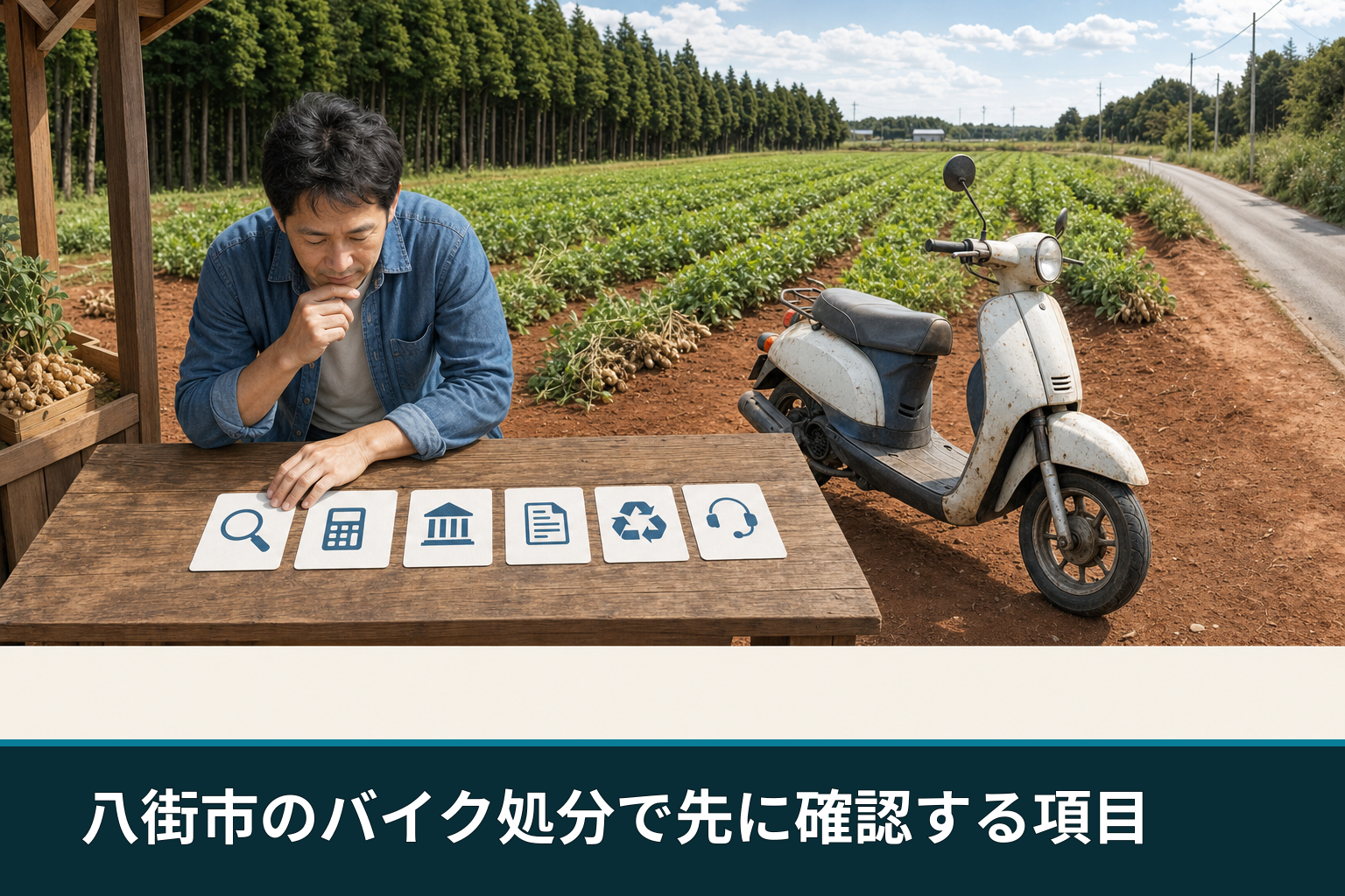 八街市のバイク処分で先に確認する項目