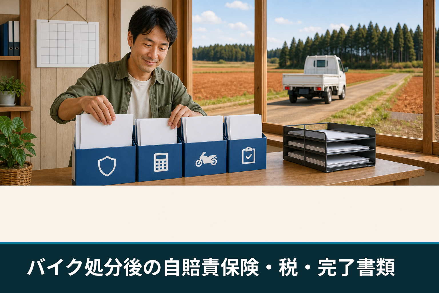 バイク処分後の自賠責保険・税・完了書類