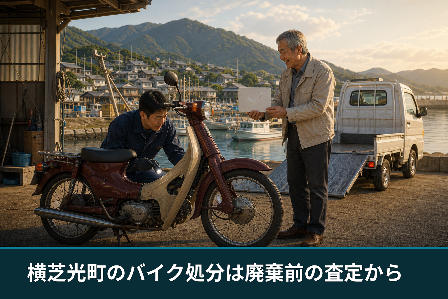 横芝光町のバイク処分は廃棄前の査定から