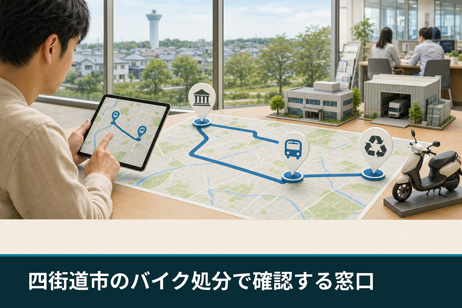 四街道市のバイク処分で確認する窓口