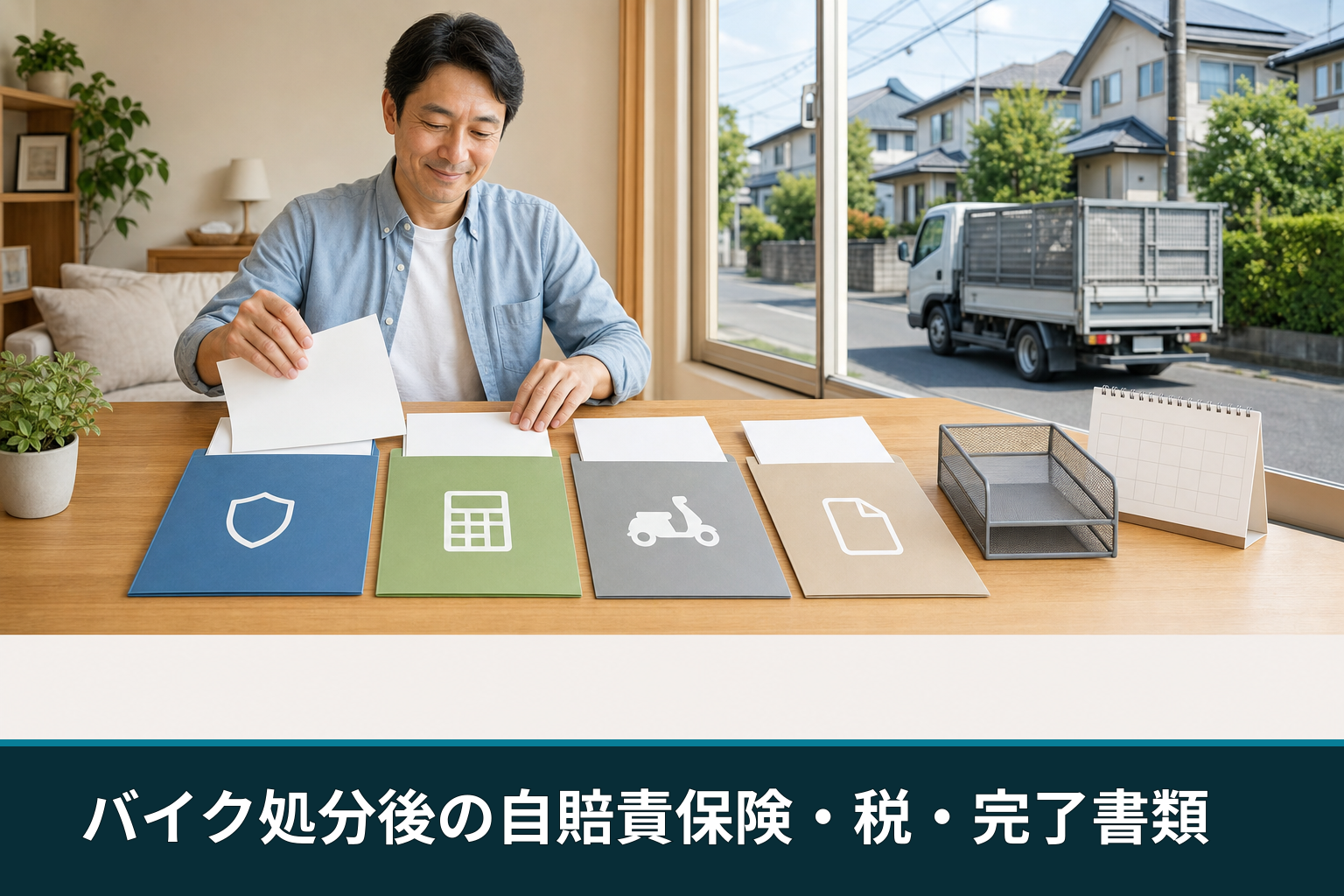 バイク処分後の自賠責保険・税・完了書類