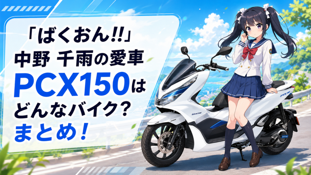 「ばくおん!!」中野 千雨の愛車PCX150はどんなバイク？まとめ！