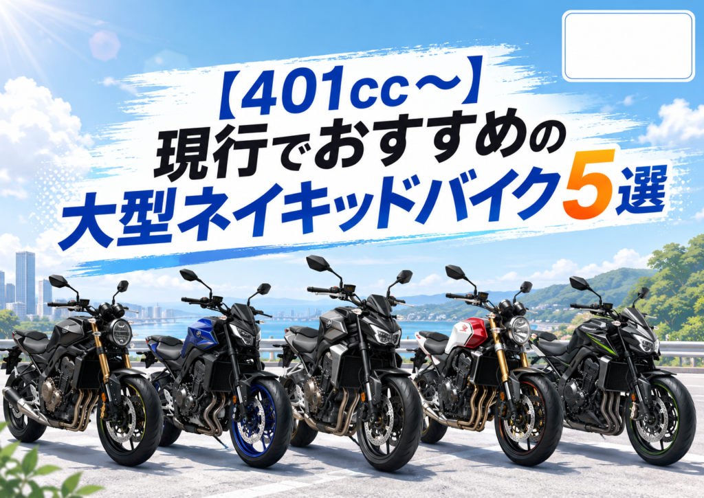 【401cc～】現行でおすすめの大型ネイキッドバイク5選