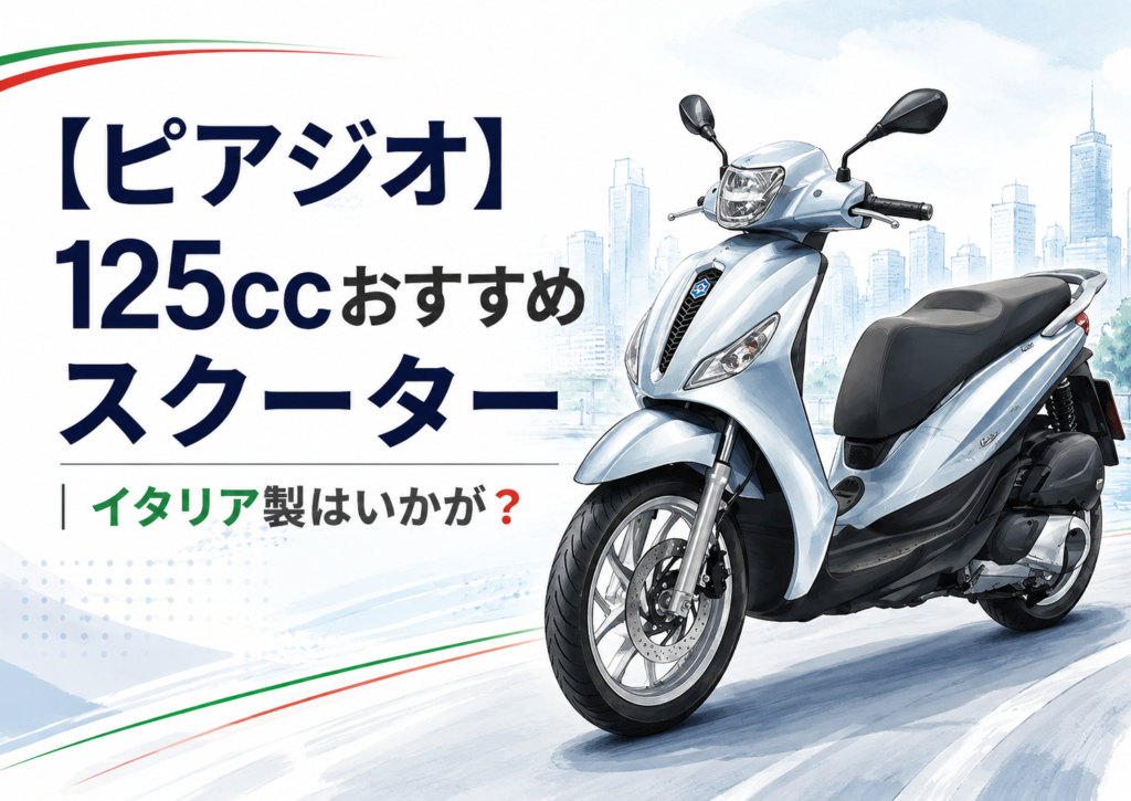 【ピアジオ】125ccおすすめスクーター イタリア製はいかが？