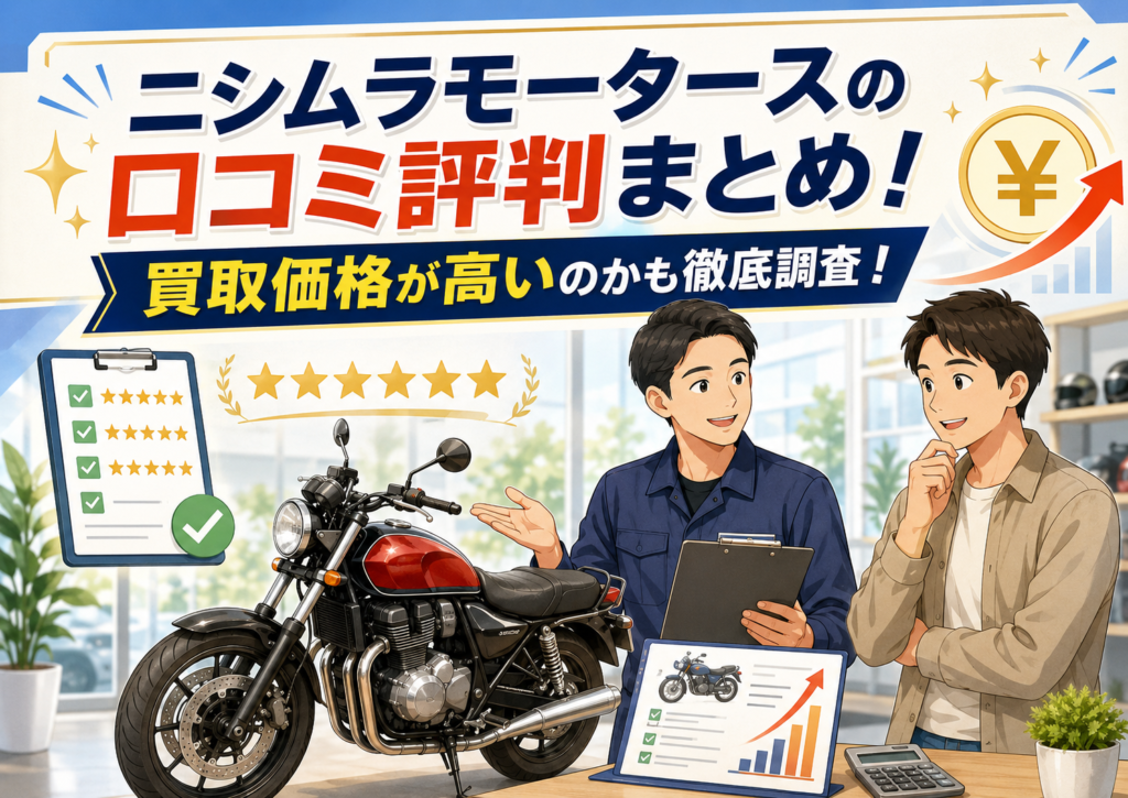 ニシムラモータースの口コミ評判まとめ！買取価格が高いのかも徹底調査！