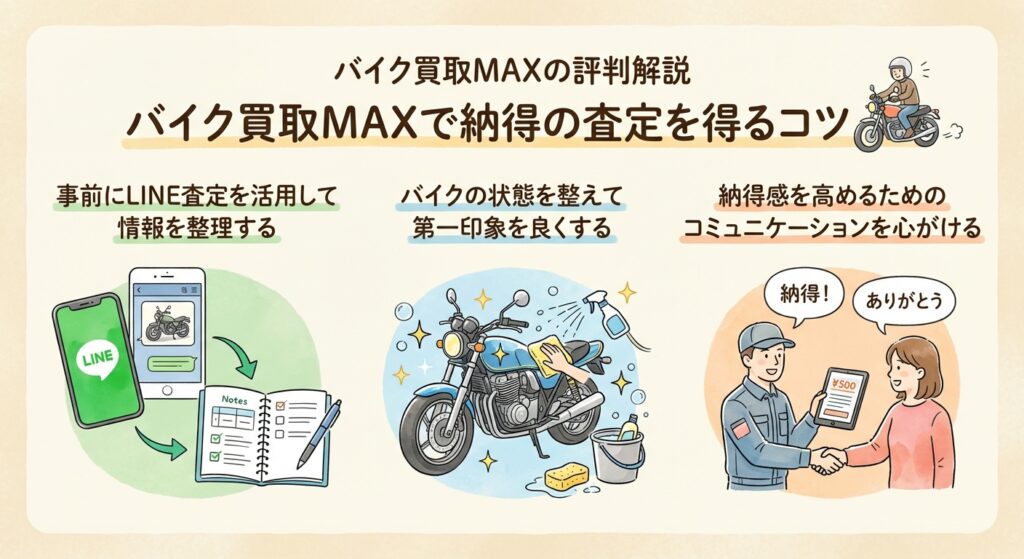 バイク買取MAXで納得の査定を得るコツ