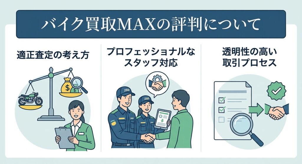 バイク買取MAXの評判について