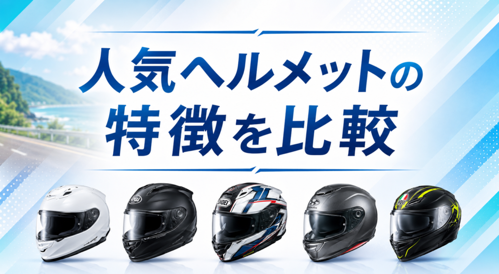 人気ヘルメットの特徴を比較